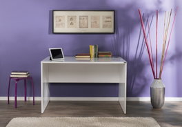 Hanah Home Escritorio de Estudio Blanco con Almacenamiento